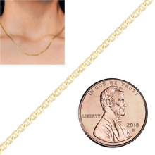 Load image into Gallery viewer, Bulk / Spooled Mariner Chain in 10K Yellow Gold (1.80 mm)