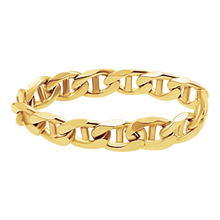Load image into Gallery viewer, Madison Ave. Mariner Chain Ring in 14K Yellow Gold