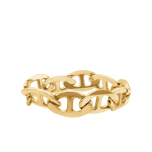 Load image into Gallery viewer, Madison Ave. Mariner Chain Ring in 14K Yellow Gold