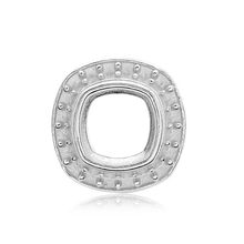 Load image into Gallery viewer, ITI NYC Cushion Halo Pendant Slider in Sterling Silver (5.00 x 5.00 mm - 12.00 x 12.00 mm)