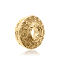 Load image into Gallery viewer, ITI NYC Round Halo Pendant Slider in 14K Gold (4.00 mm - 12.00 mm)