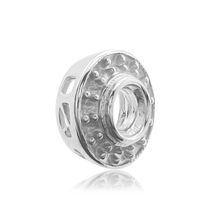 Load image into Gallery viewer, ITI NYC Round Halo Pendant Slider in 14K Gold (4.00 mm - 12.00 mm)