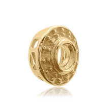 Load image into Gallery viewer, ITI NYC Round Halo Pendant Slider in 14K Gold (4.00 mm - 12.00 mm)