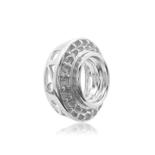 Load image into Gallery viewer, ITI NYC Round Halo Pendant Slider in 14K Gold (4.00 mm - 12.00 mm)