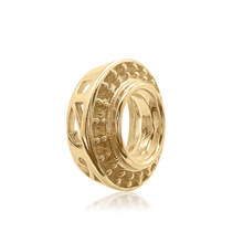 Load image into Gallery viewer, ITI NYC Round Halo Pendant Slider in 14K Gold (4.00 mm - 12.00 mm)