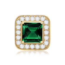 Load image into Gallery viewer, ITI NYC Square Halo Slide Pendant in 14K Gold (4.00 mm - 10.00 mm)