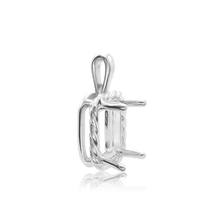 Load image into Gallery viewer, ITI NYC Emerald Fancy Pendant in Sterling Silver (6.00 x 4.00 mm - 12.00 x 10.00 mm)