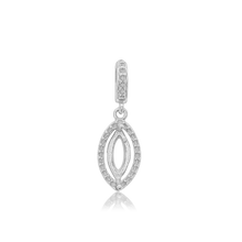 Load image into Gallery viewer, ITI NYC Marquise Cluster Pendant in Sterling Silver (6.00 x 3.50 mm - 12.00 x 6.00 mm)