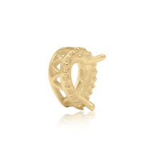 Load image into Gallery viewer, ITI NYC Pear Shape Three Prong Double Halo Pendant in 14K Gold (6.00 x 4.00 mm - 12.00 x 8.00 mm)