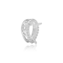 Load image into Gallery viewer, ITI NYC Pear Shape Three Prong Double Halo Pendant in 14K Gold (6.00 x 4.00 mm - 12.00 x 8.00 mm)