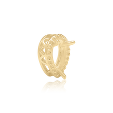 Load image into Gallery viewer, ITI NYC Pear Shape Three Prong Double Halo Pendant in 14K Gold (6.00 x 4.00 mm - 12.00 x 8.00 mm)