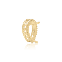 Load image into Gallery viewer, ITI NYC Pear Shape Three Prong Double Halo Pendant in 14K Gold (6.00 x 4.00 mm - 12.00 x 8.00 mm)