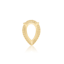 Load image into Gallery viewer, ITI NYC Pear Shape Three Prong Double Halo Pendant in 14K Gold (6.00 x 4.00 mm - 12.00 x 8.00 mm)