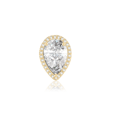 Load image into Gallery viewer, ITI NYC Pear Shape Three Prong Double Halo Pendant in 14K Gold (6.00 x 4.00 mm - 12.00 x 8.00 mm)