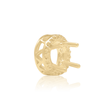 Load image into Gallery viewer, ITI NYC Round Four Prong Double Halo in 14K Gold (3.00 mm - 12.20 mm)