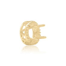 Load image into Gallery viewer, ITI NYC Round Four Prong Double Halo in 14K Gold (3.00 mm - 12.20 mm)