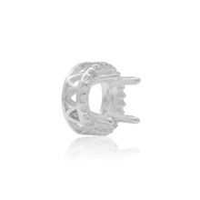 Load image into Gallery viewer, ITI NYC Round Four Prong Double Halo in 14K Gold (3.00 mm - 12.20 mm)