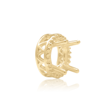 Load image into Gallery viewer, ITI NYC Round Four Prong Double Halo in 14K Gold (3.00 mm - 12.20 mm)