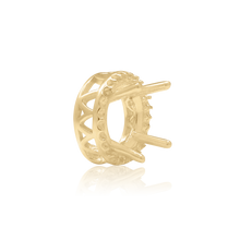 Load image into Gallery viewer, ITI NYC Round Four Prong Double Halo in 14K Gold (3.00 mm - 12.20 mm)