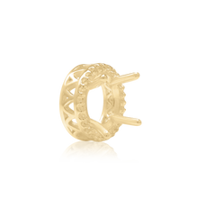 Load image into Gallery viewer, ITI NYC Round Four Prong Double Halo in 14K Gold (3.00 mm - 12.20 mm)