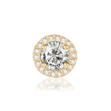 Load image into Gallery viewer, ITI NYC Round Four Prong Double Halo in 14K Gold (3.00 mm - 12.20 mm)