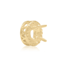 Load image into Gallery viewer, ITI NYC Round Four Prong Double Halo in 14K Gold (3.00 mm - 12.20 mm)