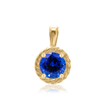 Load image into Gallery viewer, ITI NYC Round Rope Pendant in 14K Gold (4.00 mm - 12.00 mm)