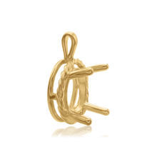 Load image into Gallery viewer, ITI NYC Round Rope Pendant in 14K Gold (4.00 mm - 12.00 mm)