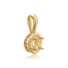 Load image into Gallery viewer, ITI NYC Round Rope Pendant in 14K Gold (4.00 mm - 12.00 mm)