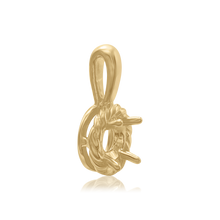 Load image into Gallery viewer, ITI NYC Round Rope Pendant in 14K Gold (4.00 mm - 12.00 mm)