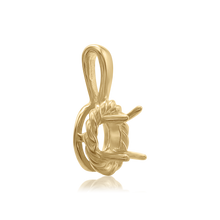 Load image into Gallery viewer, ITI NYC Round Rope Pendant in 14K Gold (4.00 mm - 12.00 mm)