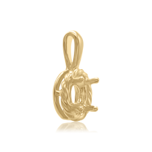 Load image into Gallery viewer, ITI NYC Round Rope Pendant in 14K Gold (4.00 mm - 12.00 mm)