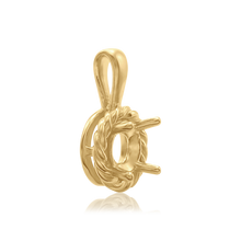 Load image into Gallery viewer, ITI NYC Round Rope Pendant in 14K Gold (4.00 mm - 12.00 mm)