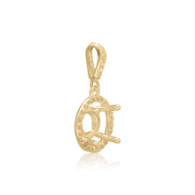 Load image into Gallery viewer, ITI NYC Round Four Prong Halo Pendant in 14K Gold (4.00 mm - 12.00 mm)