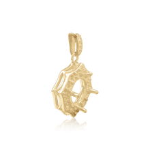 Load image into Gallery viewer, ITI NYC Round Decorative Four Prong Pendant in 14K Gold (5.20 mm - 12.00 mm)