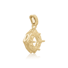 Load image into Gallery viewer, ITI NYC Round Decorative Four Prong Pendant in 14K Gold (5.20 mm - 12.00 mm)