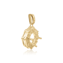 Load image into Gallery viewer, ITI NYC Round Decorative Four Prong Pendant in 14K Gold (5.20 mm - 12.00 mm)