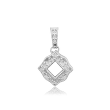 Load image into Gallery viewer, ITI NYC Square Cluster Pendant in Sterling Silver (4.0 mm - 10.0 mm)