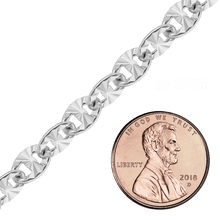 Load image into Gallery viewer, Bulk / Spooled Mariner Cable Chain in Sterling Silver (2.60 mm - 6.10 mm)