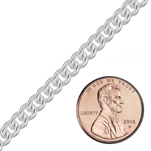 Load image into Gallery viewer, Bulk / Spooled Medium Round Curb Chain in Sterling Silver (1.20 mm - 6.40 mm)