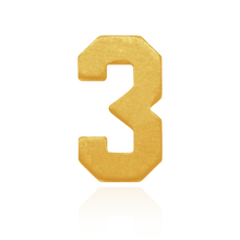 Load image into Gallery viewer, ITI NYC Number Pendants (9.5mm) (Semi-Polished)