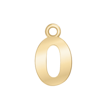 Load image into Gallery viewer, ITI NYC Classic Style Number Pendants in 14K Gold (12.5mm) (100% Polished )