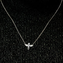 Load image into Gallery viewer, Small Angel Necklace in Sterling Silver (14 x 16 mm)