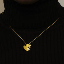 Load image into Gallery viewer, 4 Hearts Necklace in Sterling Silver (16 x 15 mm)