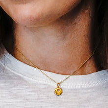 Load image into Gallery viewer, Love Disc Necklace in Sterling Silver (10 x 10 mm)