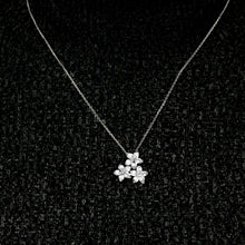 Load image into Gallery viewer, 3 Flower Necklace in Sterling Silver (21 x 18 mm)