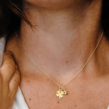 Load image into Gallery viewer, Clover & Star Necklace in Sterling Silver (15 x 12 mm)