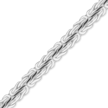 Load image into Gallery viewer, Bulk / Spooled Oval Byzantine Handmade Chain in Sterling Silver (4.00 mm - 6.60 mm)