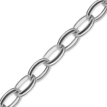 Load image into Gallery viewer, Bulk / Spooled Oval Rolo Chain in Sterling Silver (2.60 mm - 5.00 mm)