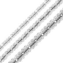 Load image into Gallery viewer, Bulk / Spooled Oval Byzantine Handmade Chain in Sterling Silver (4.00 mm - 6.60 mm)